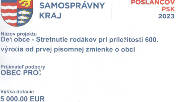 1. fotografia fotogalérie Akcie / Výzva poslancov PSK 2023 - foto