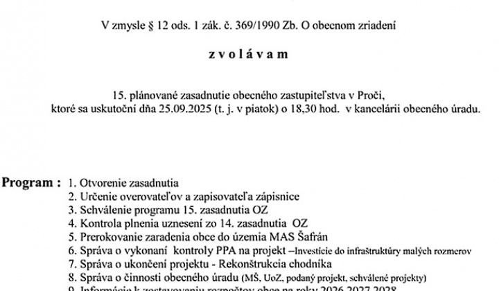 Fotka - Pozvánka 15-2025